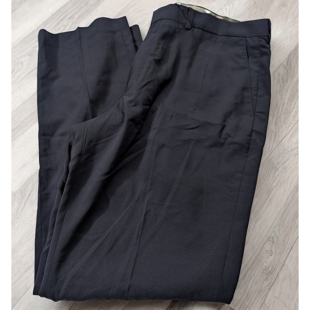 New Walter Hagen Golf Pants 38x32 PLain Flat Front Comfort Stretch Waist Blue